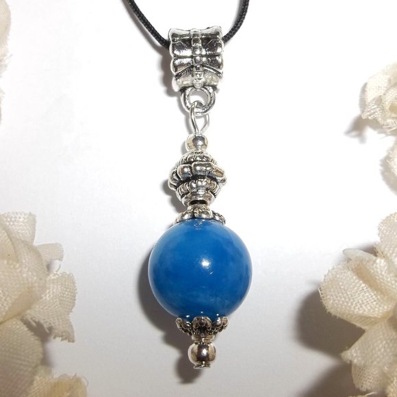 Necklace, Beaded Necklace, Handmade Necklace, Blue Necklace, Necklace, NWT 7840 - Picture 1 of 9